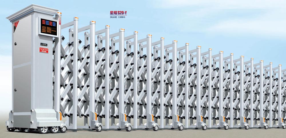 鋁合金電動(dòng)伸縮門(mén)3