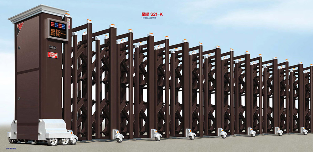 鋁合金電動(dòng)伸縮門5