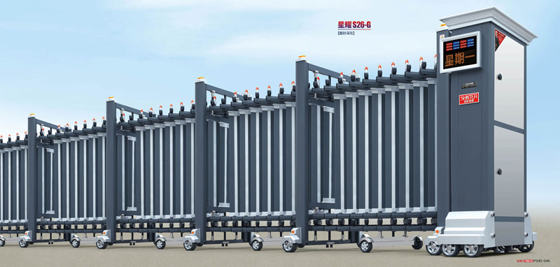 鋁合金電動(dòng)伸縮門(mén)12